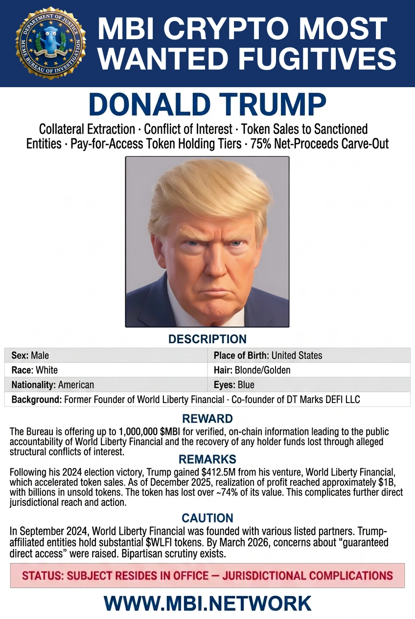 Donald Trump Wanted Poster