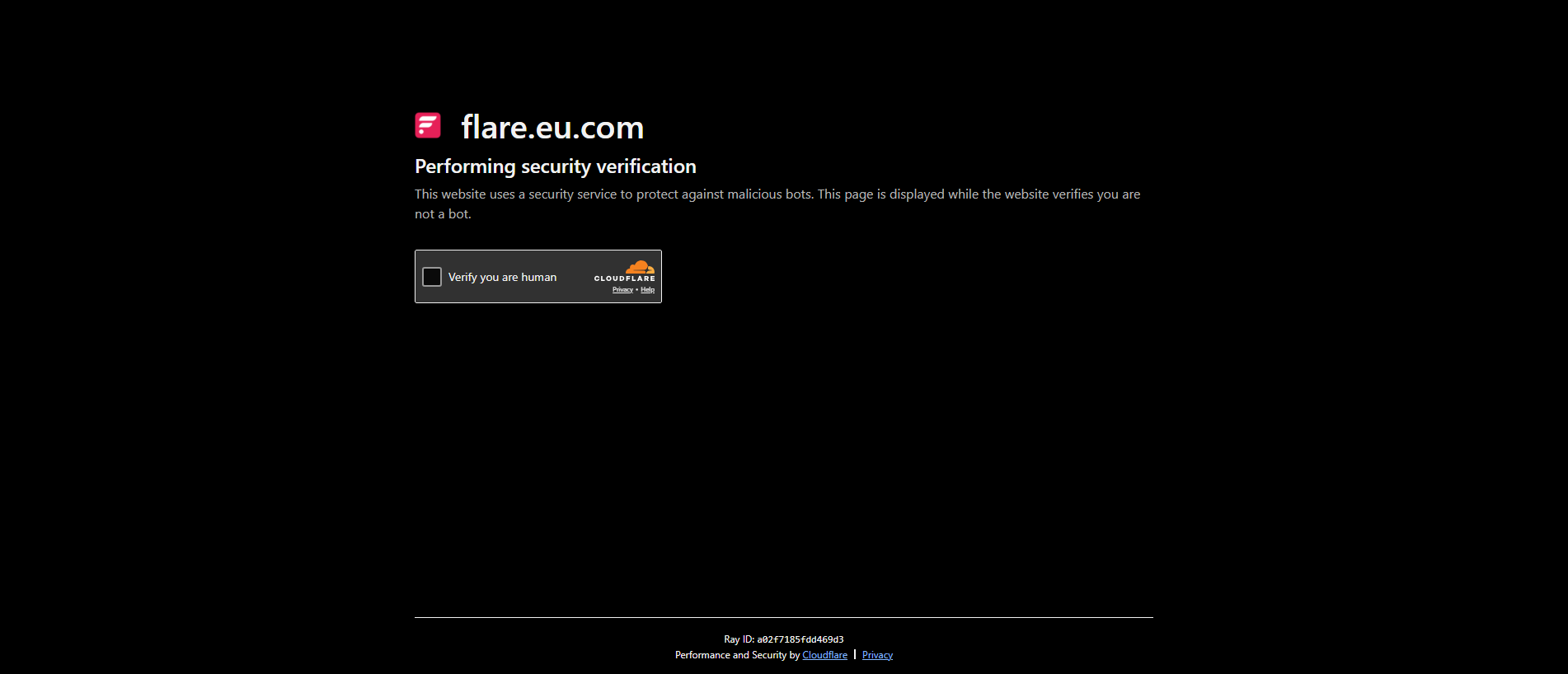 Screenshot of flare.eu.com