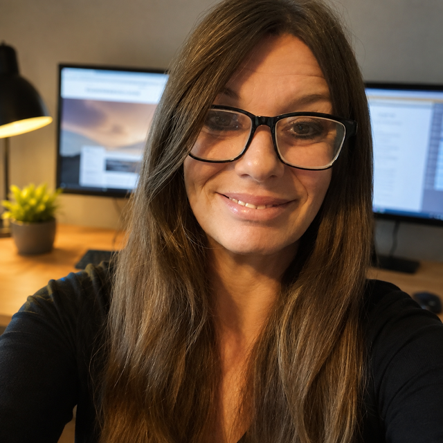 Stefka in ihrem Arbeitsumfeld