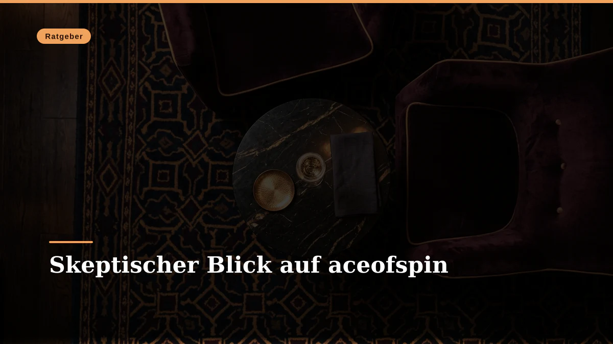 Skeptischer Blick auf aceofspin