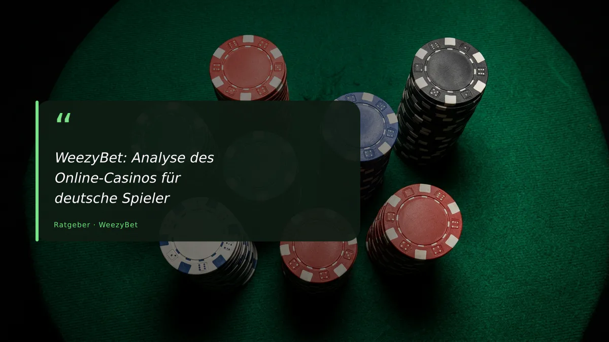 WeezyBet: Analyse des Online-Casinos für deutsche Spieler
