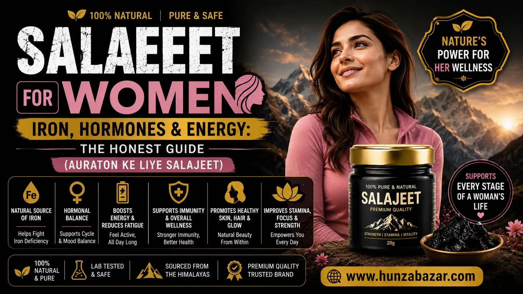 Salajeet for Women — Iron, Hormones & Energy: The Honest Guide (Auraton ke liye Salajeet)