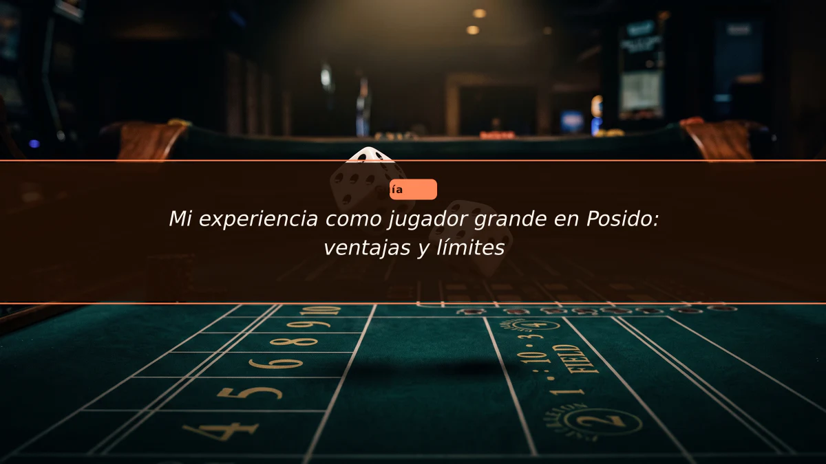 Mi experiencia como jugador grande en Posido: ventajas y límites
