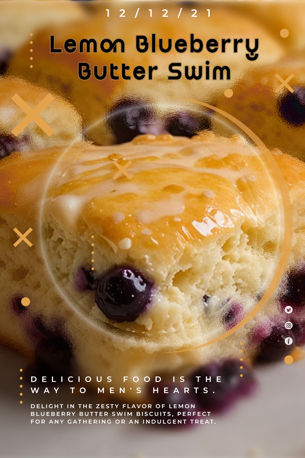 Lemon Blueberry Butter Swim Biscuits: Bake Delicious Treats!