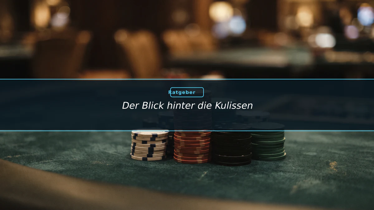 Der Blick hinter die Kulissen