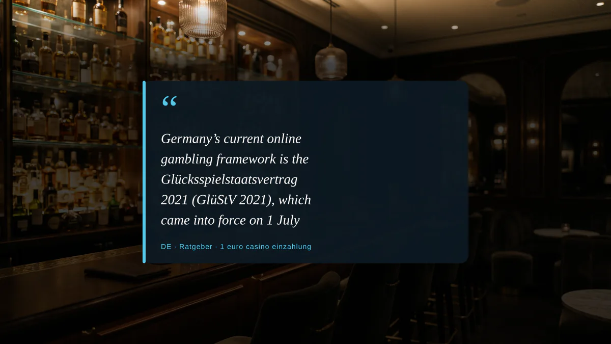 1-Euro-Einzahlungen im deutschen Online-Casino: Limits, Regeln und Realität