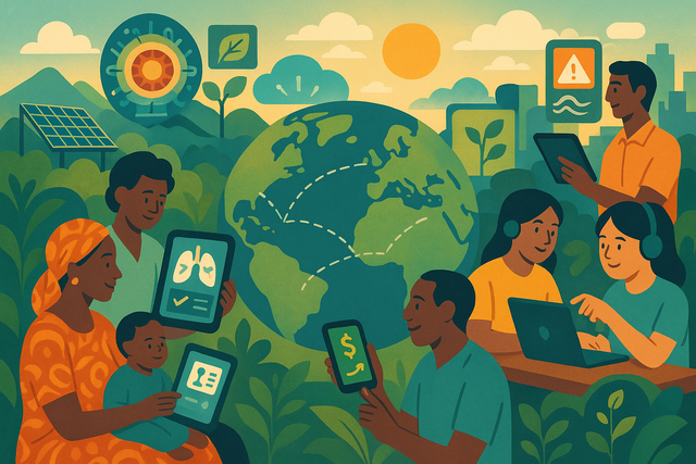 Illustration for the article: AI for Social Good: How Artificial Intelligence is Addressing Global Challenges