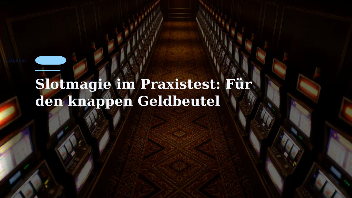 Slotmagie im Praxistest: Für den knappen Geldbeutel
