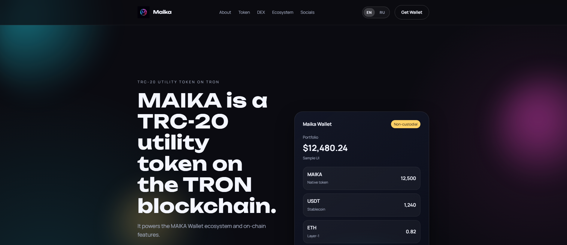 Stored capture of maika-wallet.io