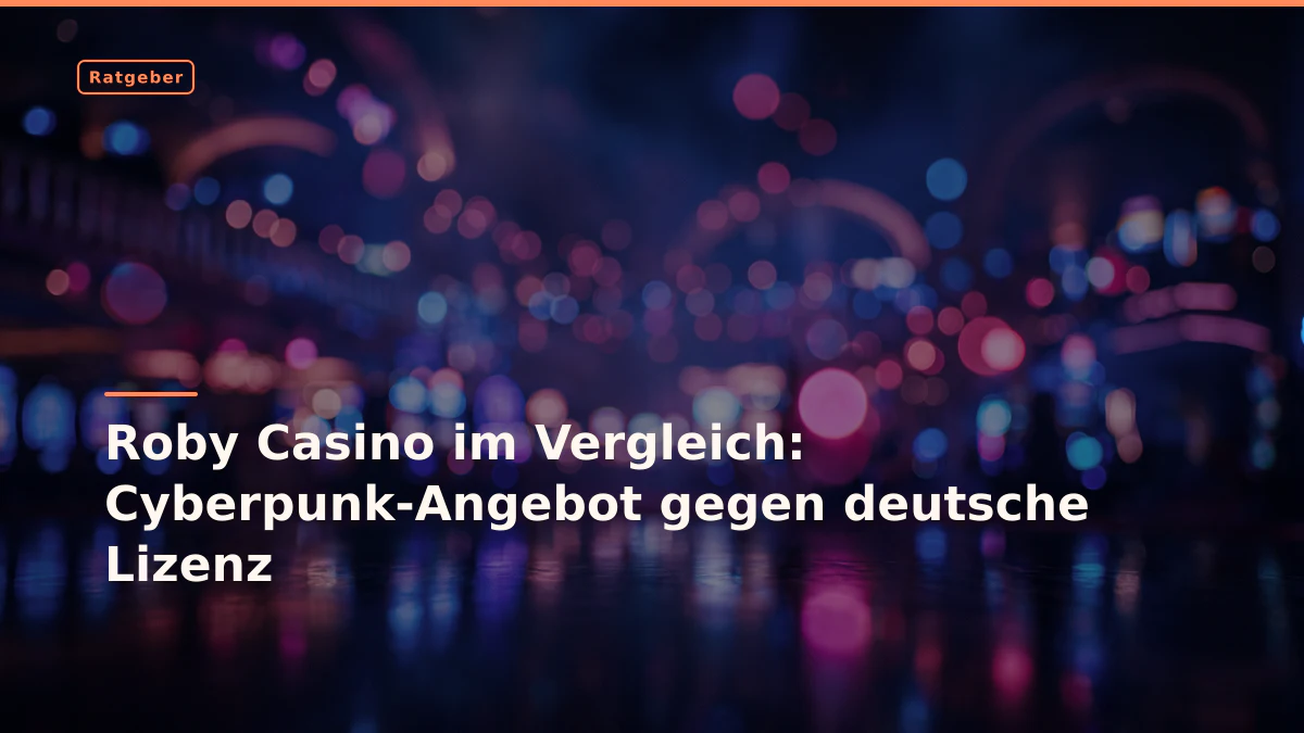 Roby Casino im Vergleich: Cyberpunk-Angebot gegen deutsche Lizenz