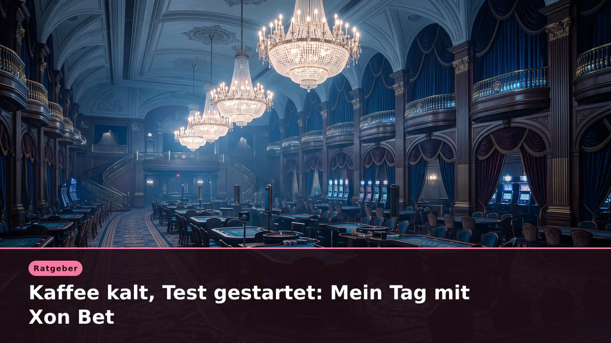 Kaffee kalt, Test gestartet: Mein Tag mit Xon Bet