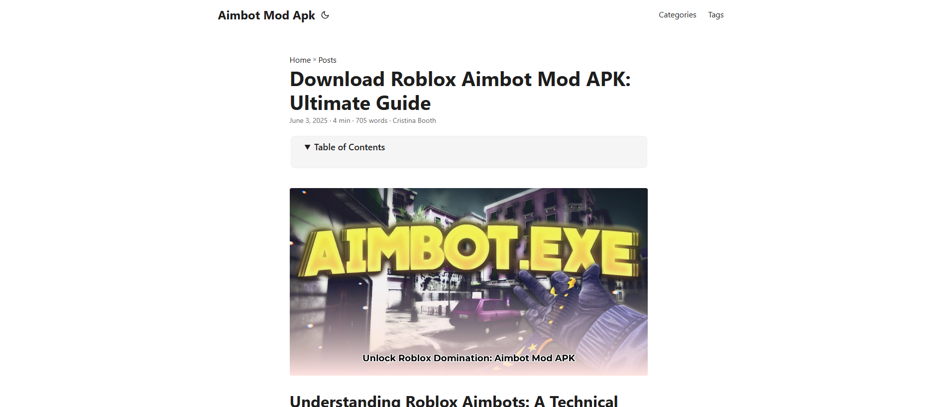 Screenshot of aimbot-mod-apk.pages.dev