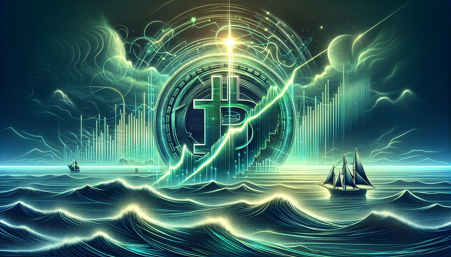 Illustration of a digital breach involving cryptocurrency funds and laundering tools