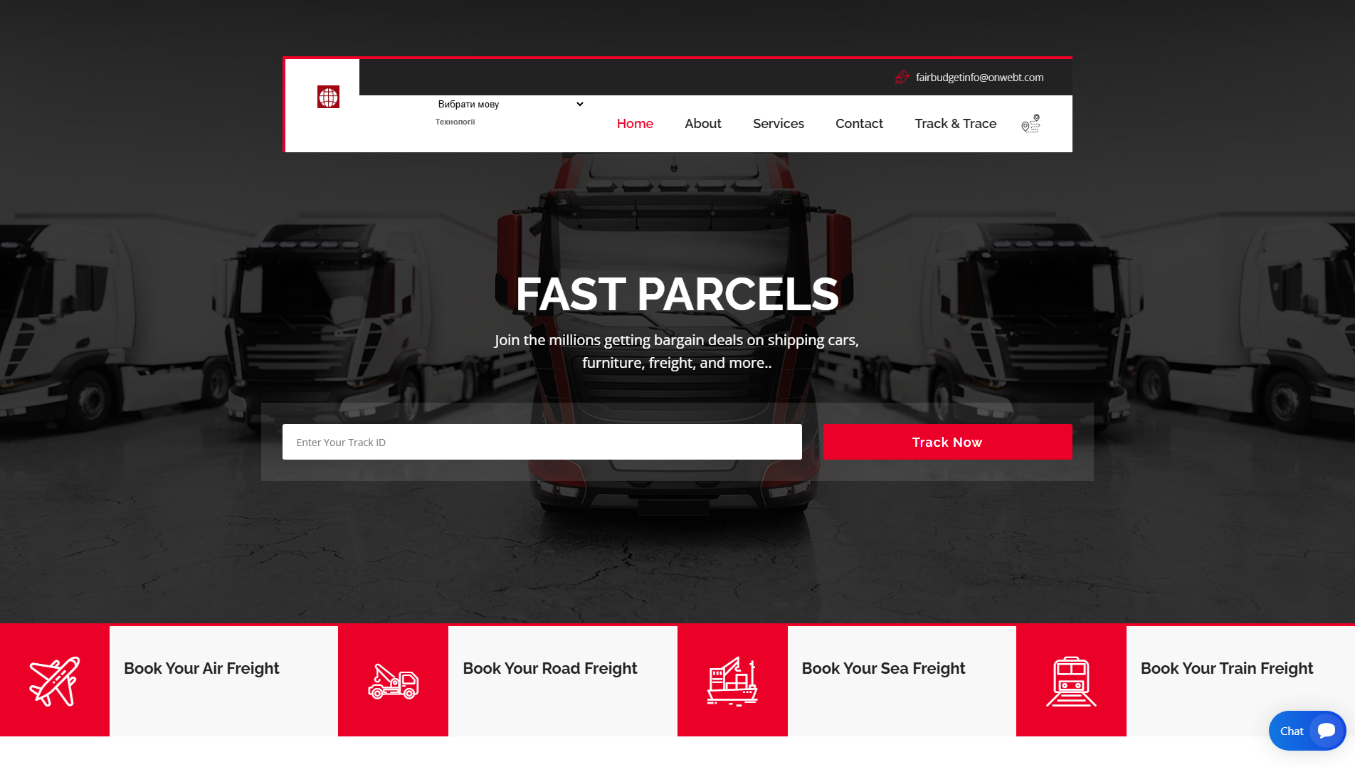 Stored capture of fastparcels.onntw.com