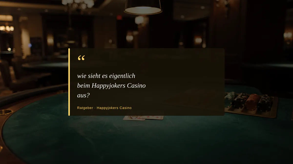 wie sieht es eigentlich beim Happyjokers Casino aus?