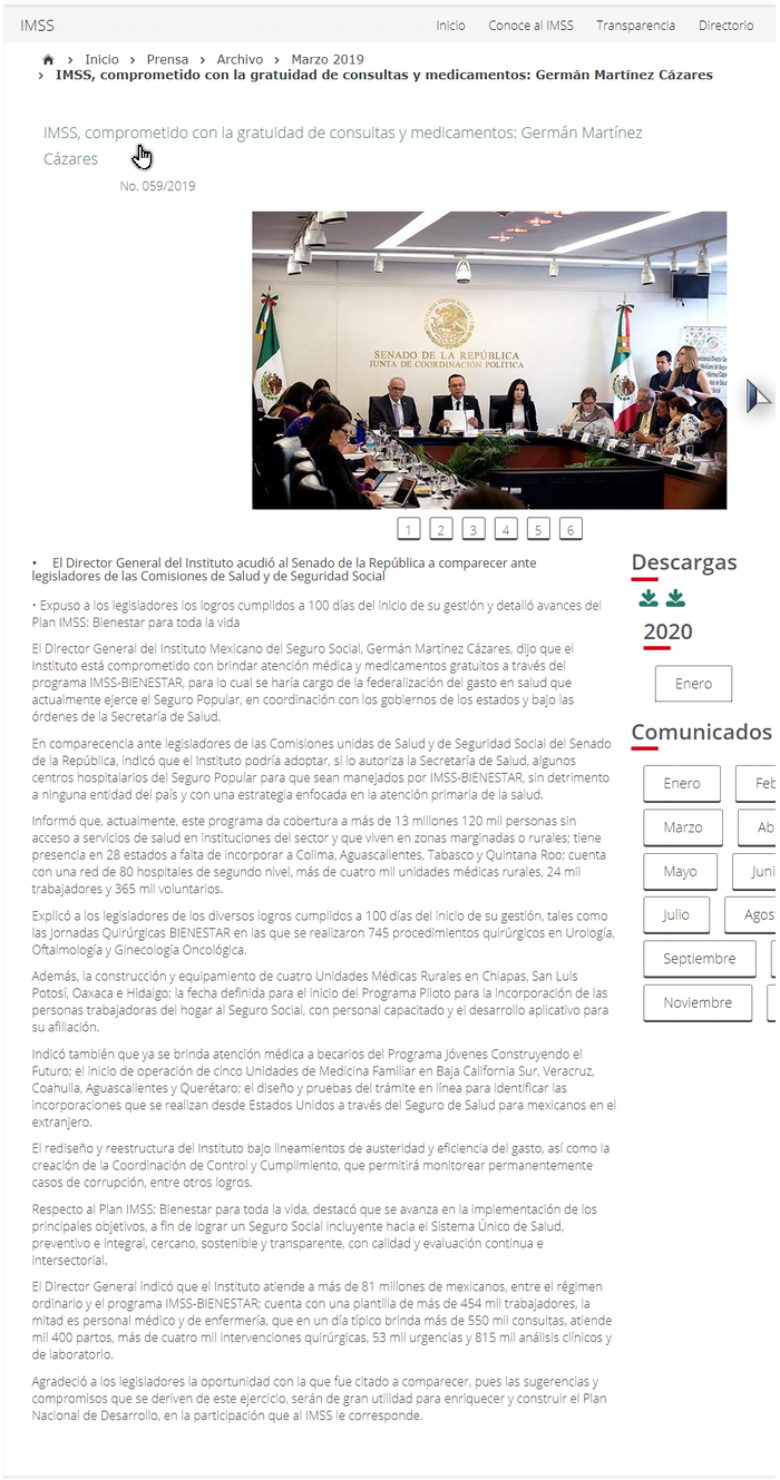 costos médica 2020