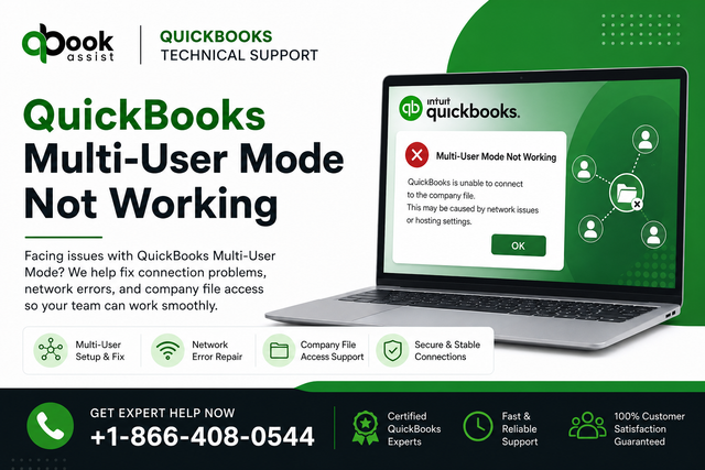 Quick Books Multi User Mode Not Working