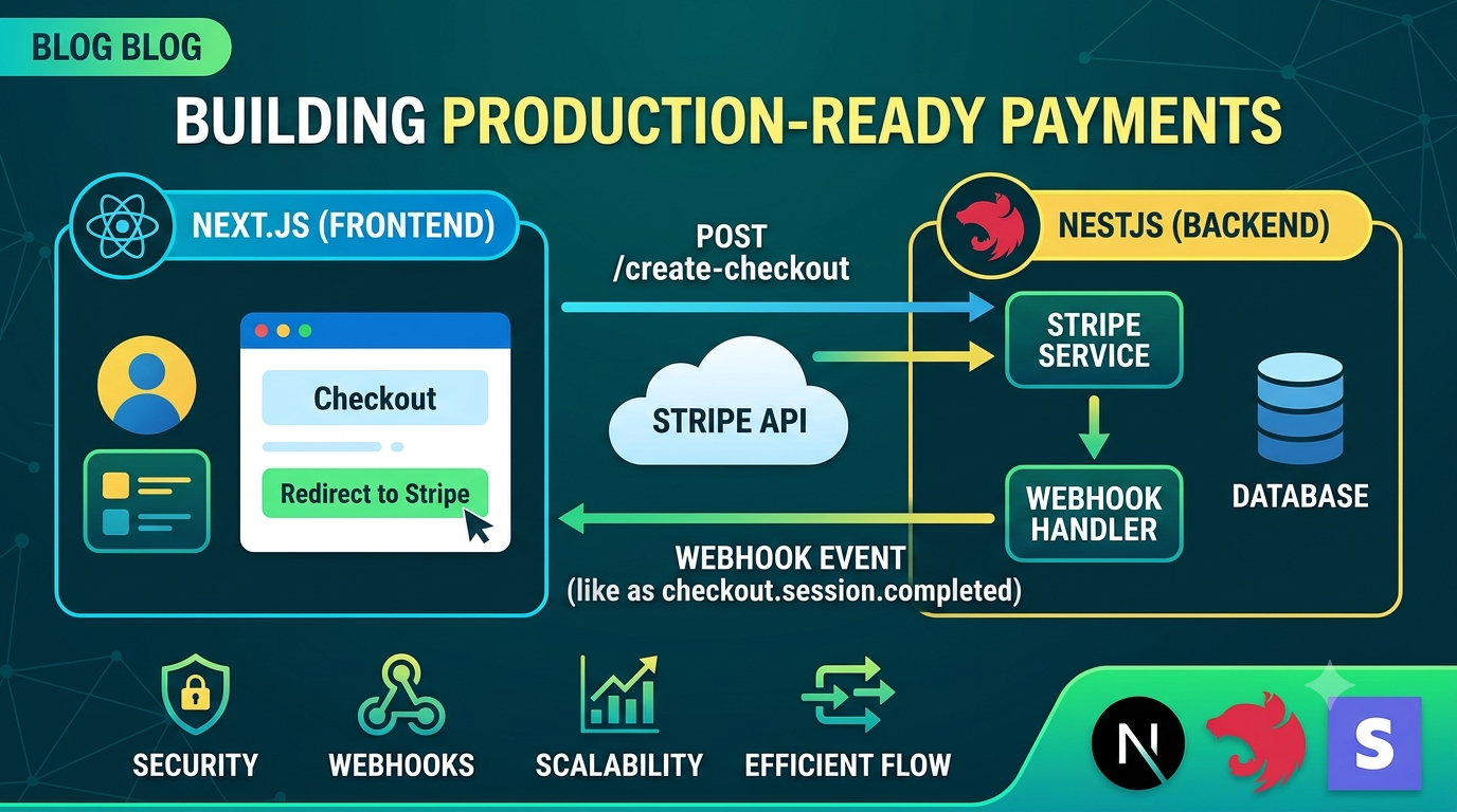 Building Production-Ready Payments: Integrating Stripe with Next.js & NestJS