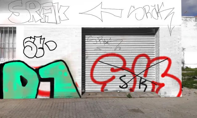 Graffiti artwork by SRAK