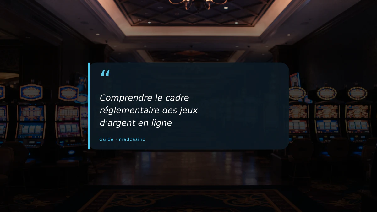 Comprendre le cadre réglementaire des jeux d'argent en ligne