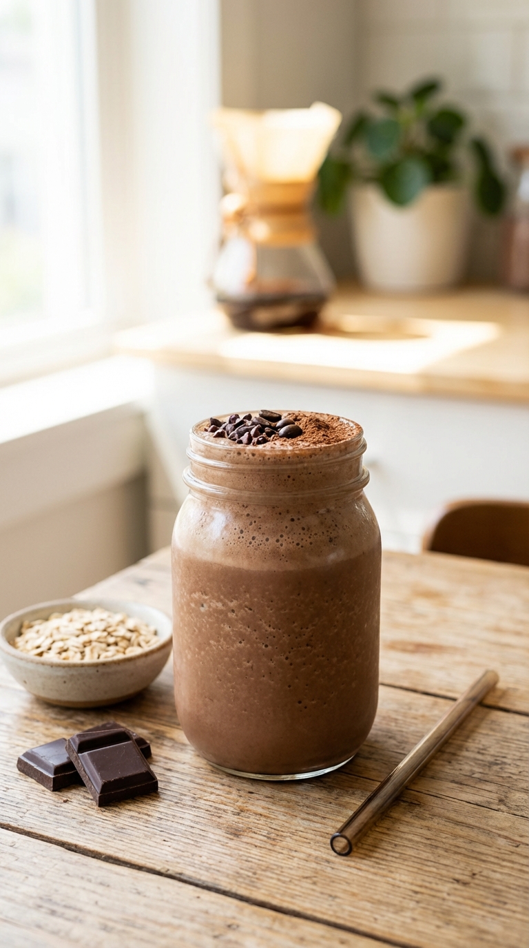 Healthy Chocolate Coffee Smoothie — Energizing Pre-Workout Boost