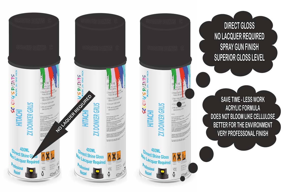 paint　904545 Construction Paint For Hitachi Zx Donker Grijs Enamel Spray