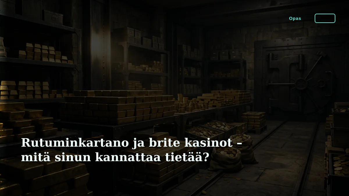 Rutuminkartano ja brite kasinot – mitä sinun kannattaa tietää?