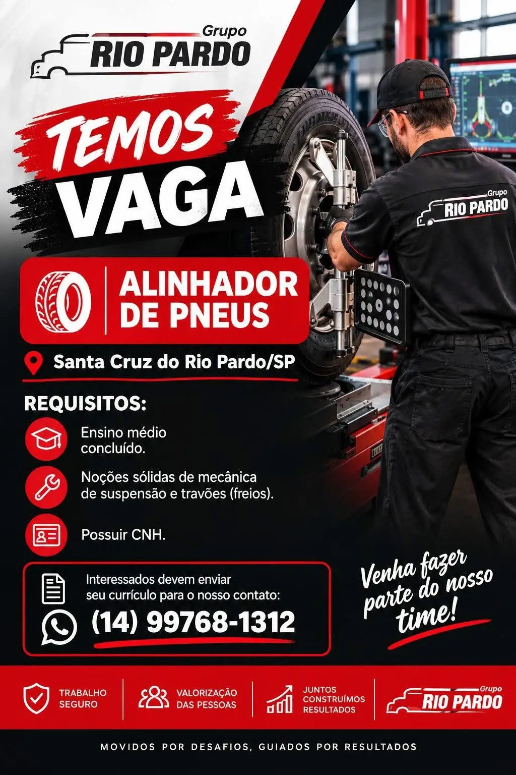 Vaga Para Alinhador De Pneus