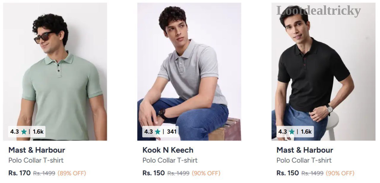 Polo Tshirt Starting | Limited Time Loot Offer