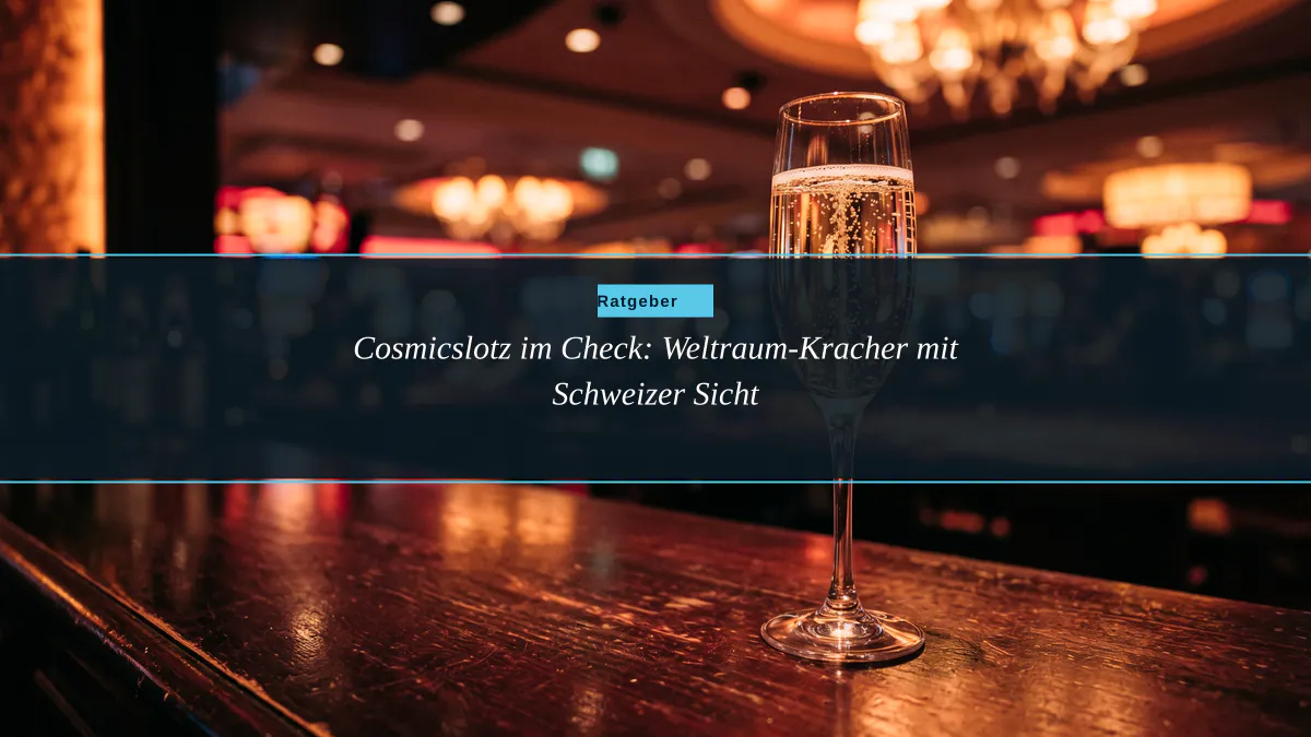 Cosmicslotz im Check: Weltraum-Kracher mit Schweizer Sicht