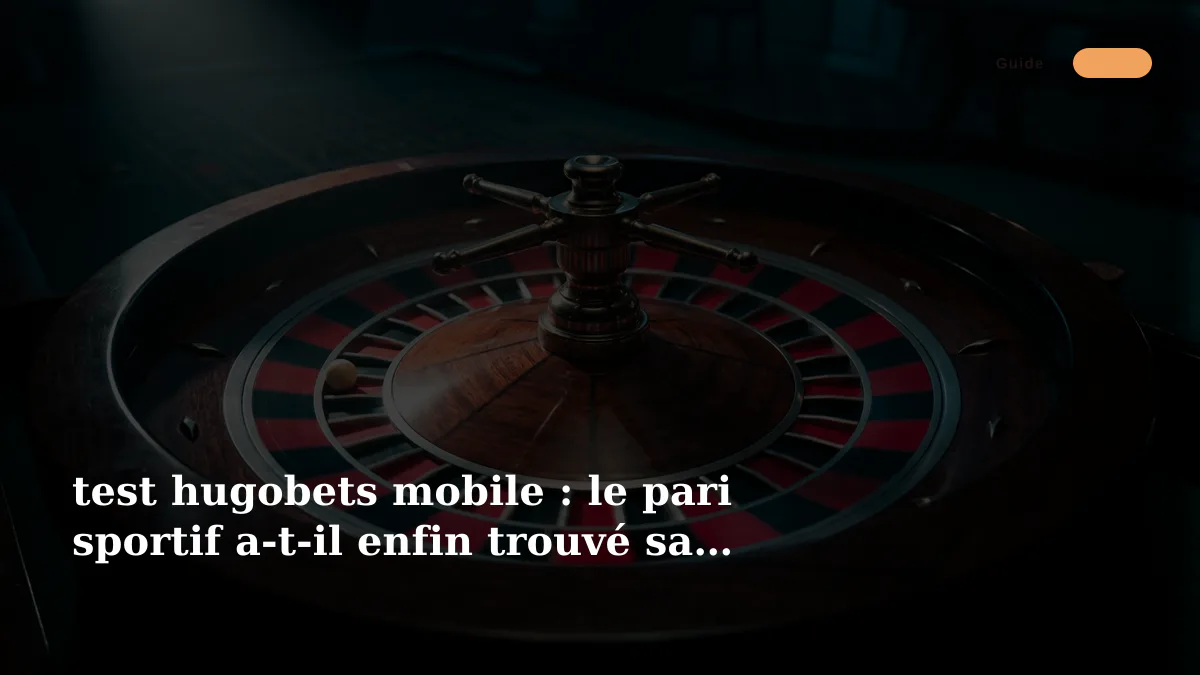 test hugobets mobile : le pari sportif a-t-il enfin trouvé sa vitesse de croisière ?