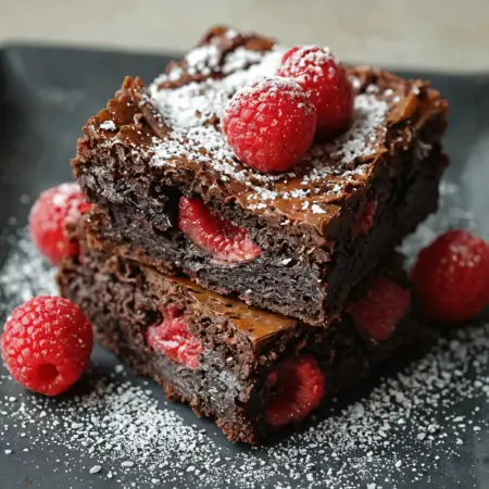 Dark Chocolate Raspberry Brownie Recipe