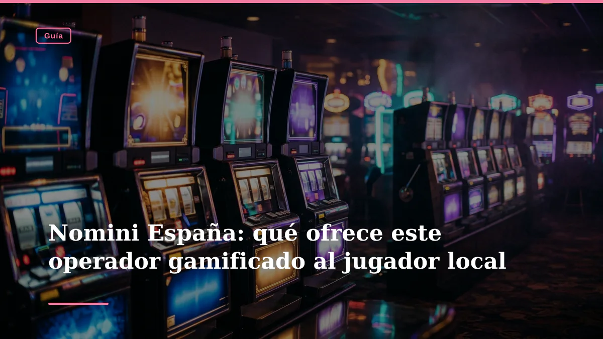 Nomini España: qué ofrece este operador gamificado al jugador local