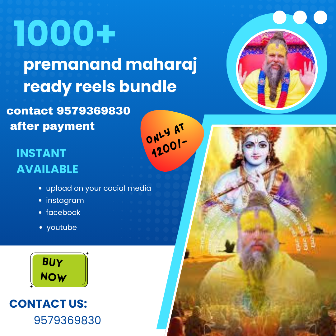 PREMANAND JI MAHARAJ 1000+ READY MADE REELS
