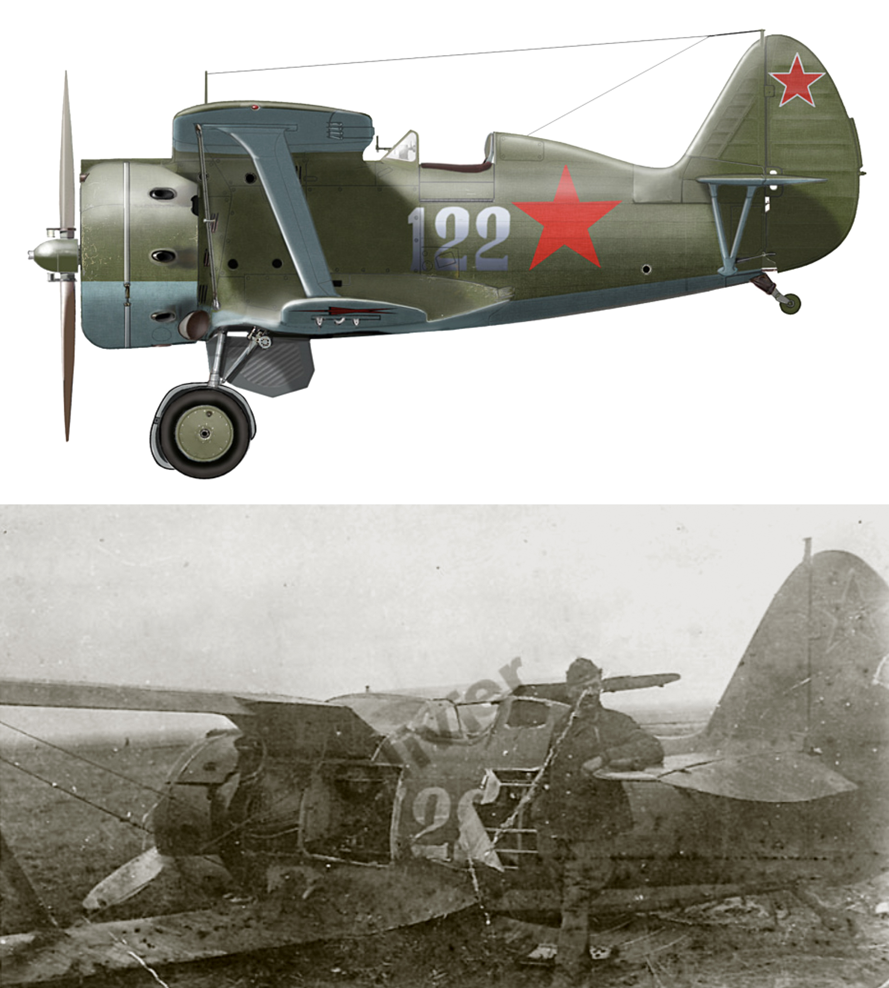 Polikarpov-I-153-unknown-unit-Silver-122