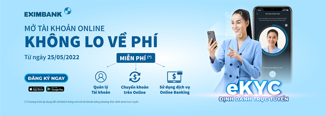 Mở tài khoản ngân hàng Eximbank