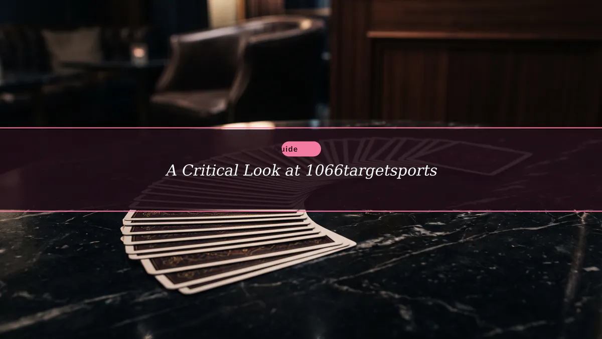A Critical Look at 1066targetsports