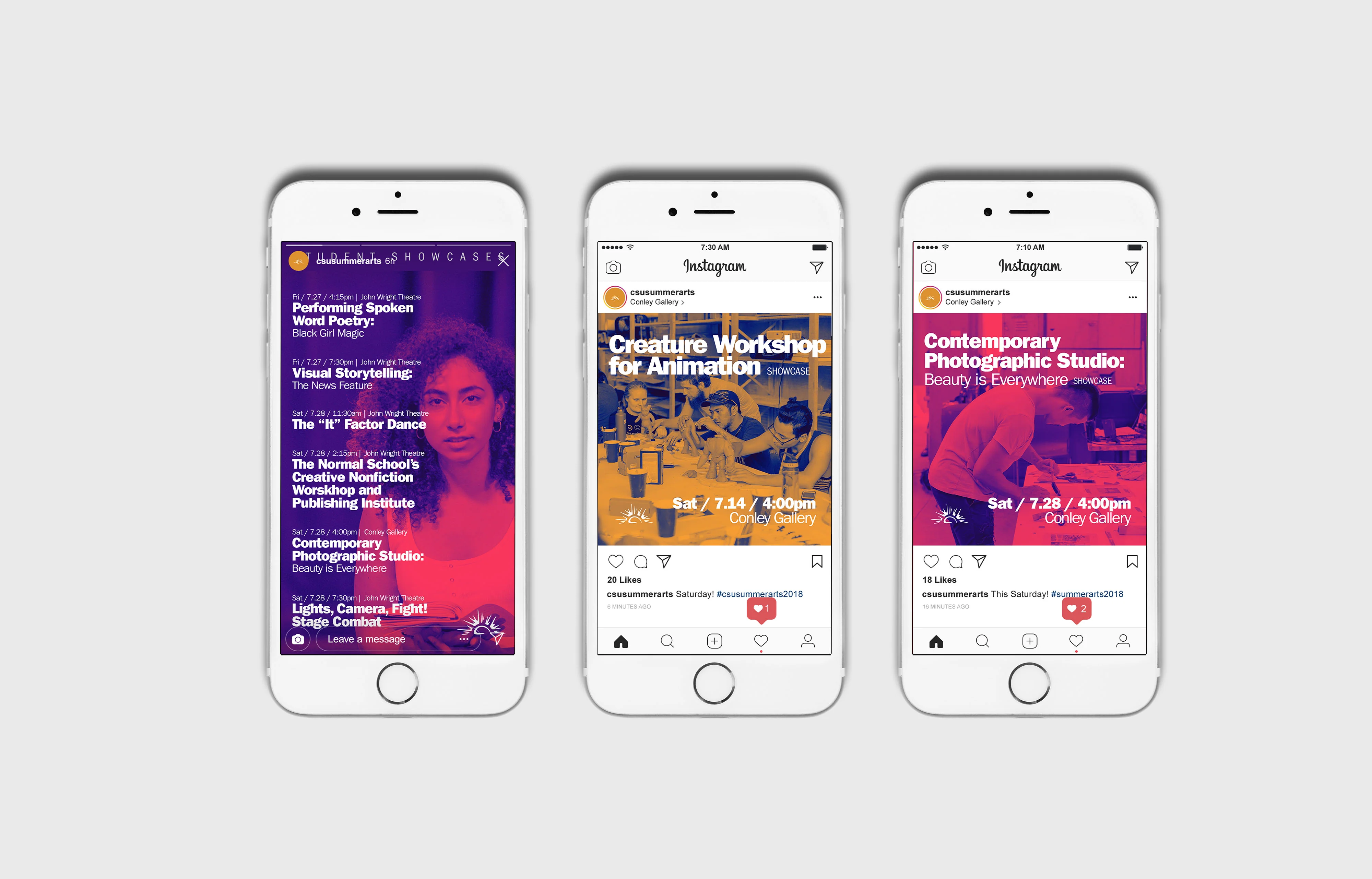 CSU Summer Arts signage