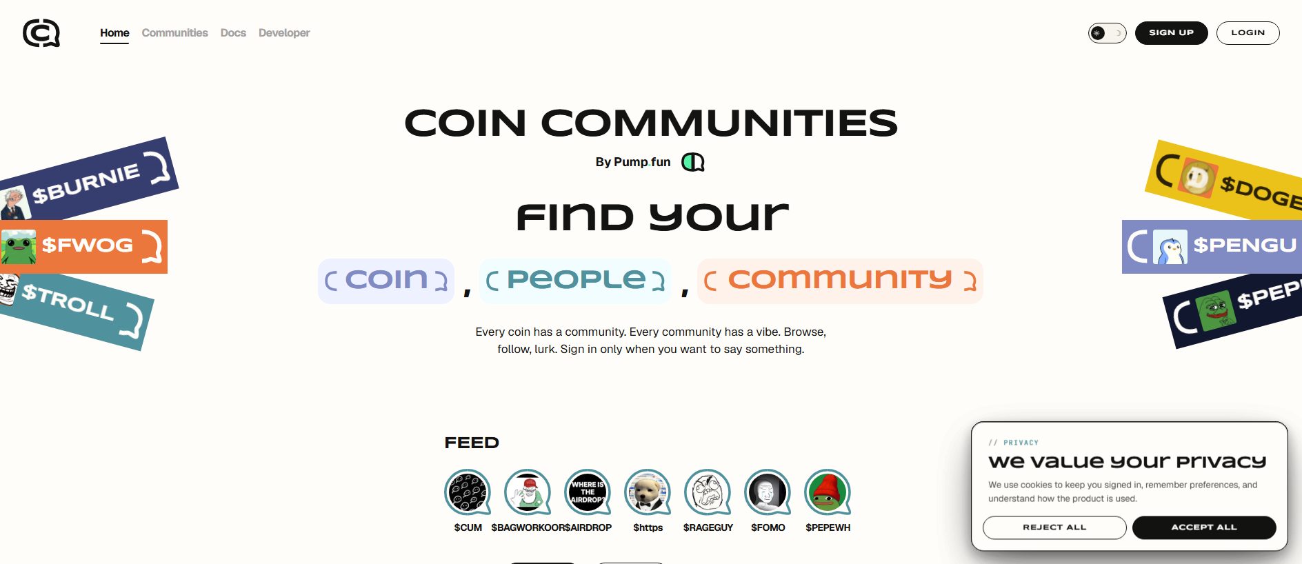 Stored capture of coinconmuities.org