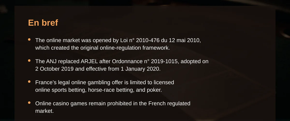 Que valent les casinos en ligne en France ? Notre analyse du cadre légal et des réalités du marché — En bref