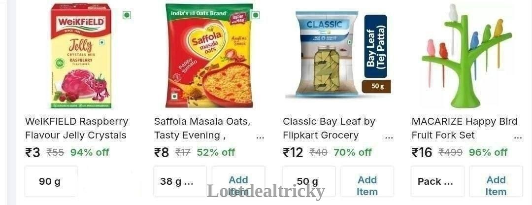 Flipkart Grocery Loot – Great Loot Offer @ 90% OFF