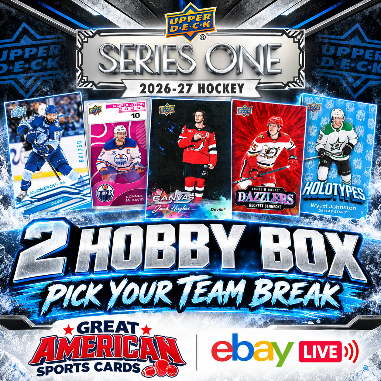 Edmonton Oilers 2026/27 UD Series 1 Hockey 2 Hobby Box Break #432