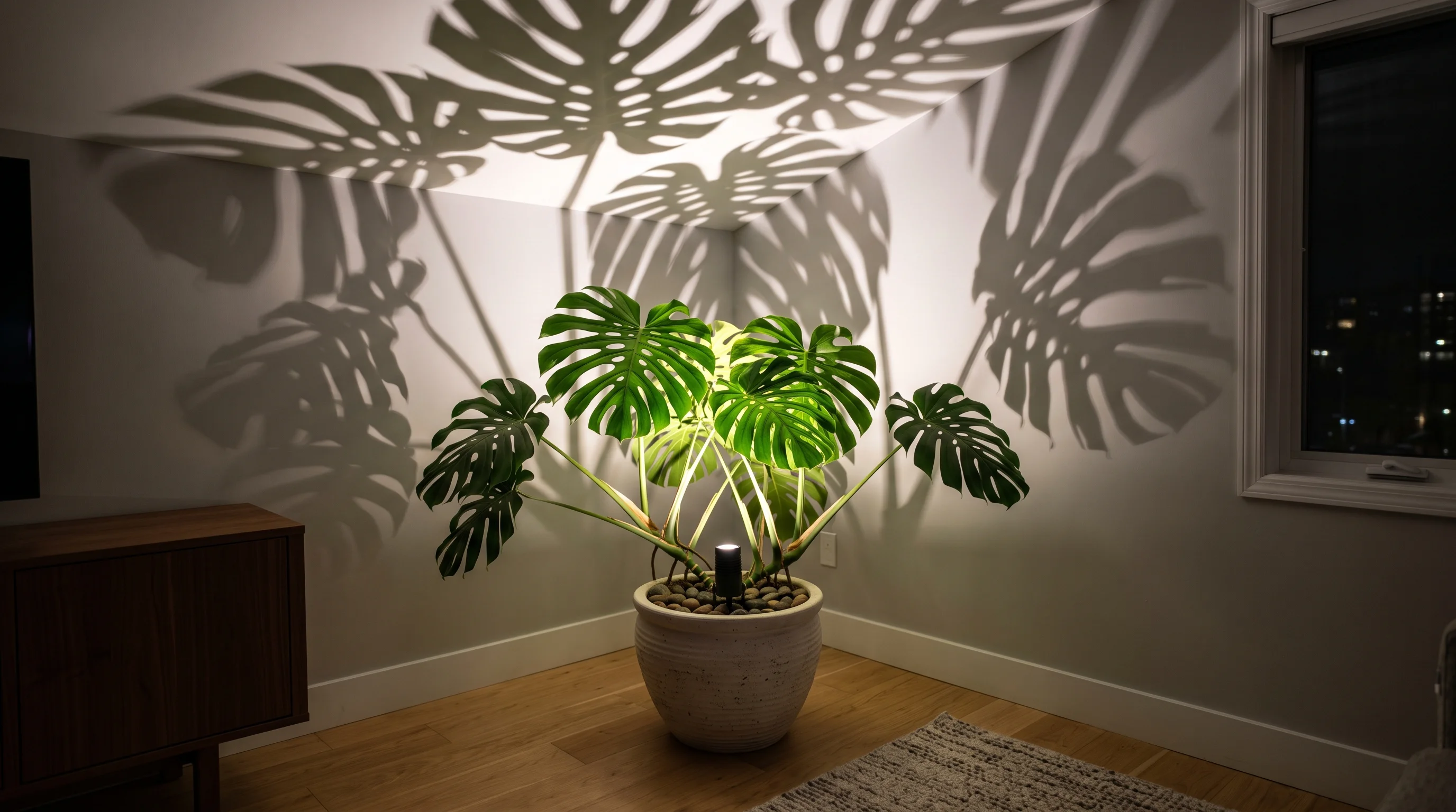 Biophilic Plant Uplighting