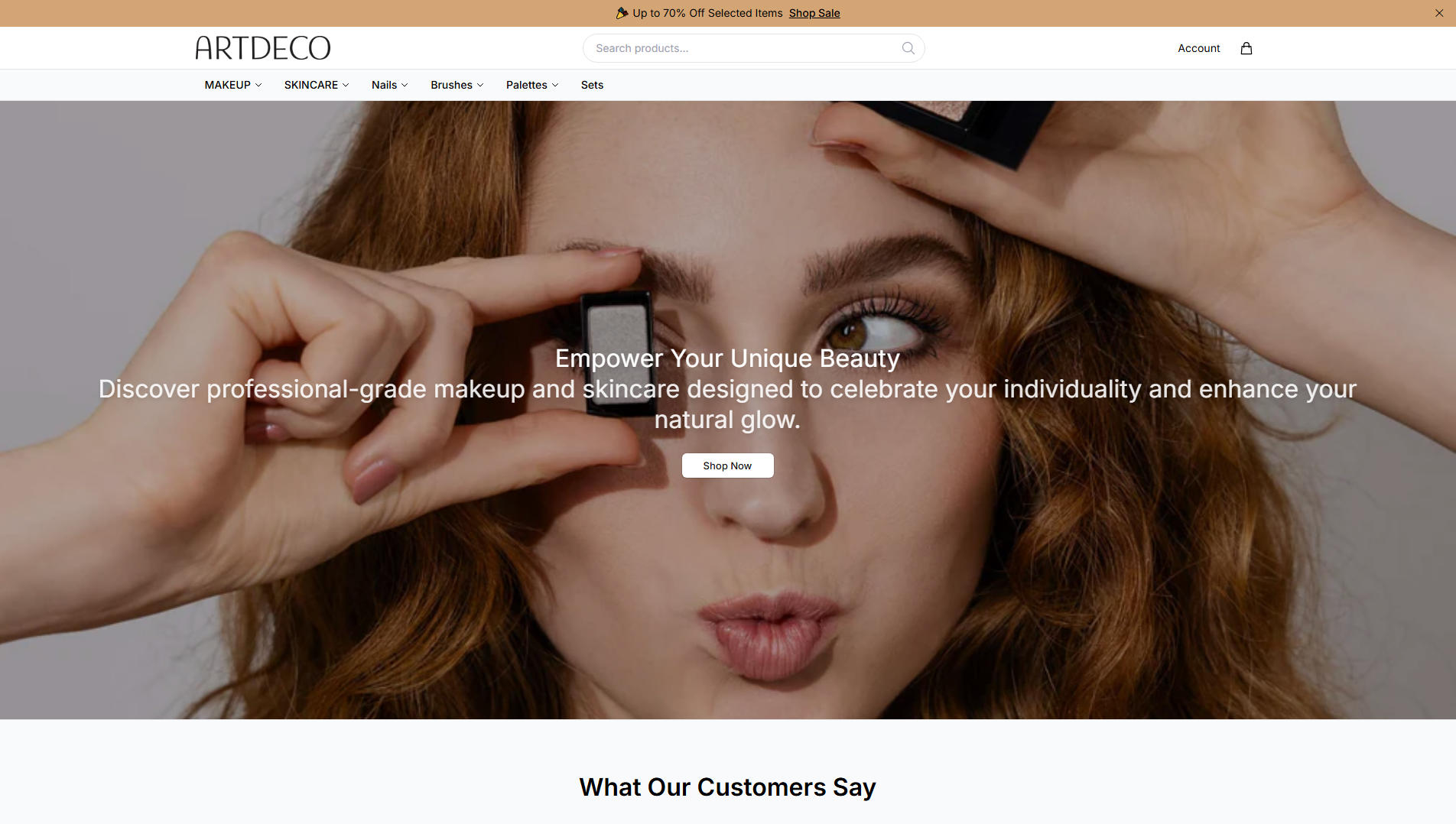 Stored capture of artdecocosmetics.shop