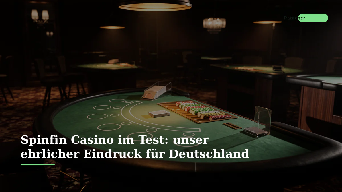 Spinfin Casino im Test: unser ehrlicher Eindruck für Deutschland