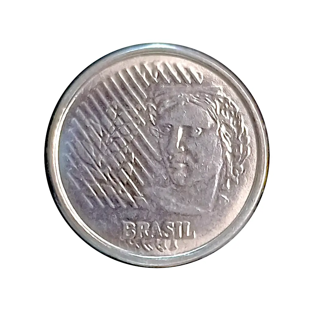 Moeda 1 Centavo 1996 Com Erro DATA VAZADA DUPLA (Rebatida) – Soberba – KM# 631. - Foto 5