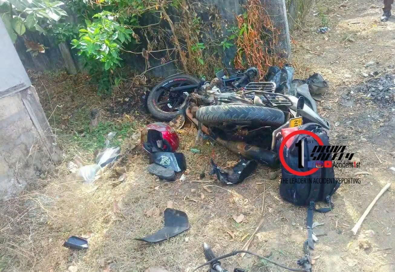In Jaffna, the father lost his life when the motorcycle on which the father and daughter were traveling collided with the train