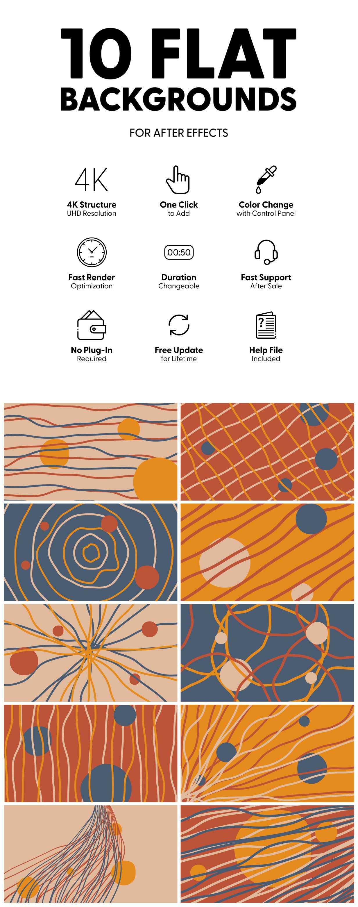 Flat Backgrounds - 2