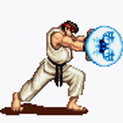 ryu hadoken 01 white