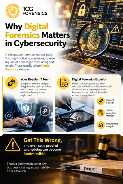 If your organisation is facing a suspected breach or fraud case, TCG Forensics offers the certified expertise and in-house lab facilities to handle it properly from the outset.
https://www.tumblr.com/tcgforensics/828614271637307392/digital-forensics-the-best-method-for?source=share